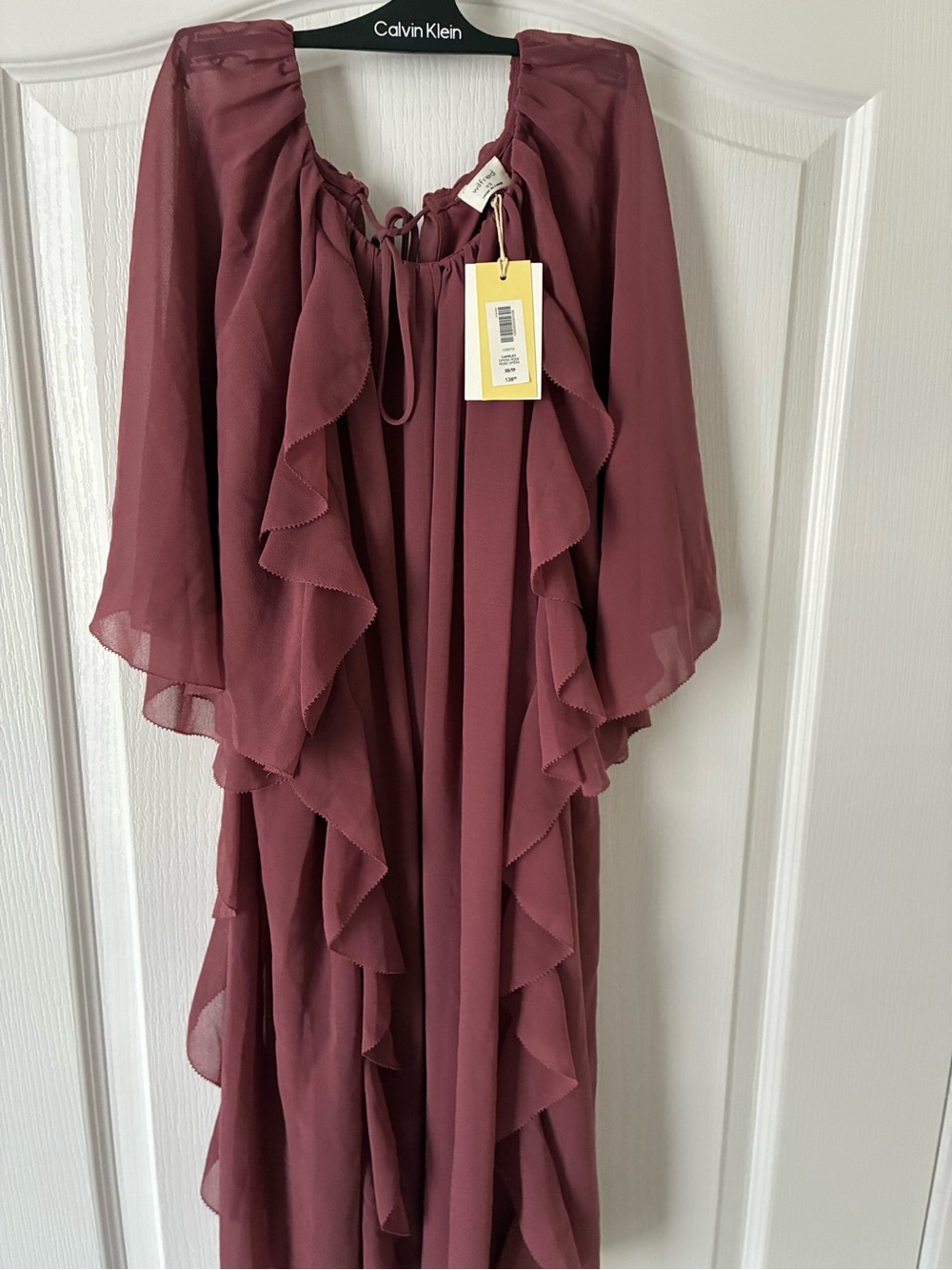 Aritzia Wilfred Capelet Dress in Opera Rose size xs